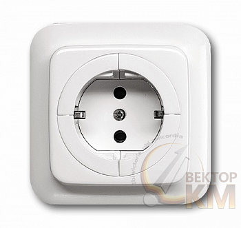 Розетка 1-м СП Reflex SI 16А IP21 250В Schuko с механизмом освобождения вилки альп. бел. ABB 2CKA002011A3629