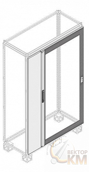 Дверь стеклянная IP40 с руч.H=1800мм W=1000мм ABB 1STQ007335A0000