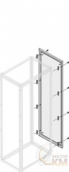 Уголок монтажный №2 3/4P XT1-XT2-XT3-XT4-T4 H=150мм (шаг 25-30-35мм) ABB 1STQ006919B0000