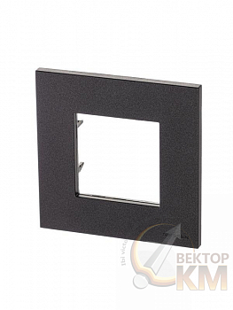 Рамка 1-м 2мод. Zenit антрацит ABB 2CLA227100N1801