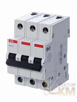 Выключатель автоматический модульный 3п C 6А 4.5кА Basic M BMS413C06 ABB 2CDS643041R0064