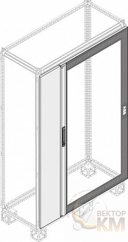 Дверь с ручкой IP40 H=2000мм W=1000мм ABB 1STQ007374A0000