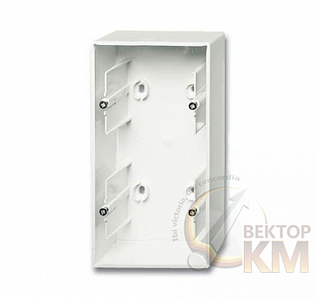 Коробка 2 поста для открытого монтажа future бел. бархат ABB 2CKA001799A0922