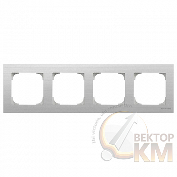 Рамка 4-м Sky нерж. сталь ABB 2CLA857400A1401