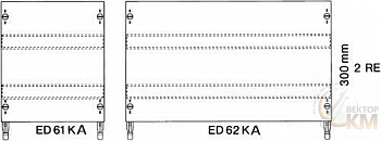 Модуль с 2 DIN-рейками 1ряд/2рейки ABB ED61KA