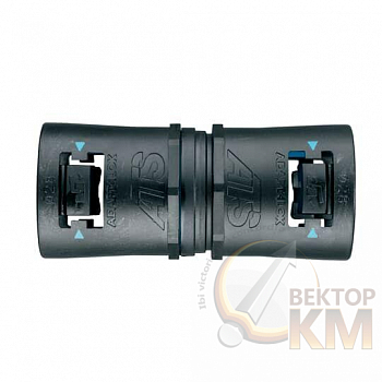 Фитинг Adaptalok ATS AT A d34мм AT34/A/U/BLB прямой нейлон/эластомер черн./голуб. (уп.10шт) ABB 7TCA296170R0504