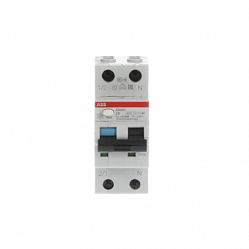 Выключатель автоматический дифференциального тока DS201 C6 AC30 6А 30мА ABB 2CSR255080R1064