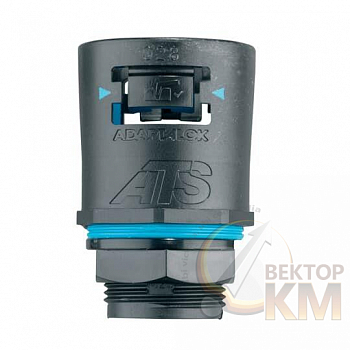 Фитинг Adaptalok ATS AT A d28мм AT28/075/A/BLB прямой нейлон/эластомер черн./голуб. (уп.10шт) ABB 7TCA296170R0350