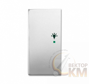 Клавиша двойная левая free@home освещение; future сталь ABB 2CKA006220A0539