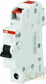 Выключатель автоматический модульный 1п B 6А 6кА S201S-B6 ABB 2CDS251002R0065