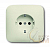 Розетка 1-м СП 1мод. Busch-Duro 2000 SI 16А IP21 250В Schuko в корпусе KS сл. кость ABB 2CKA002013A4946