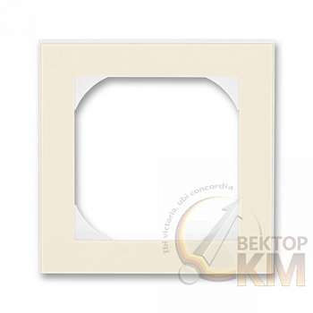 Рамка Levit 1п 55х55 для механизмов BJE сл. кость/бел. ABB 2CHH015510A4017