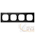 Рамка 4-м Sky стекло черн. ABB 2CLA857400A3101