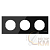 Рамка 3-м Sky Moon стекло черн. ABB 2CLA867300A3101