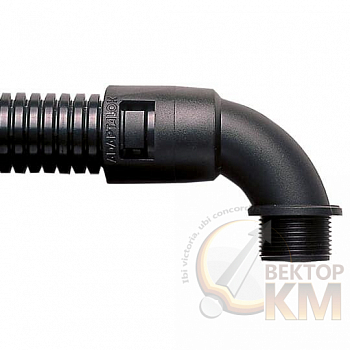 Фитинг AL 90град. пласт. d28 075 черн. (уп.10шт) ABB 7TCA296000R0766
