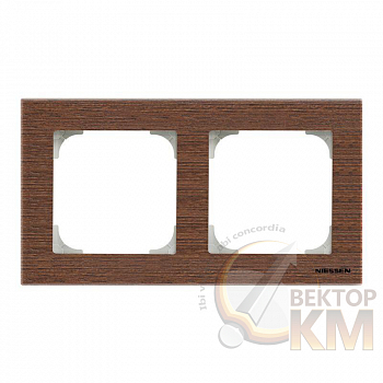 Рамка 2-м Sky дерево венге ABB 2CLA857200A2101