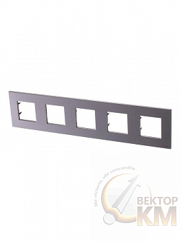 Рамка 5-м 10мод. Zenit шампань ABB 2CLA227500N1901