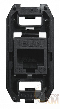 Разъем телекоммуникац. 8 конт. 6 кат. UTP тип RJ45 ABB 2CLA201860A1001