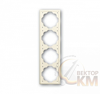 Рамка 4-м Impuls сл. кость BJE1724-72 ABB 2CKA001754A4315