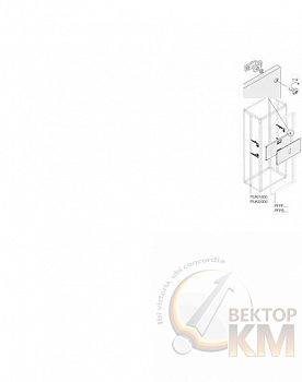 Комплект верт. XT2 3-4P FIX W=600мм ABB 1STQ007922A0000