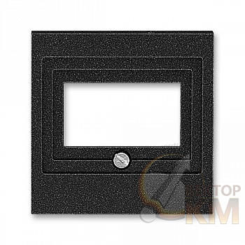 Накладка Levit для розеток USB/HDMI/VGA антрацит ABB 2CHH290040A4063