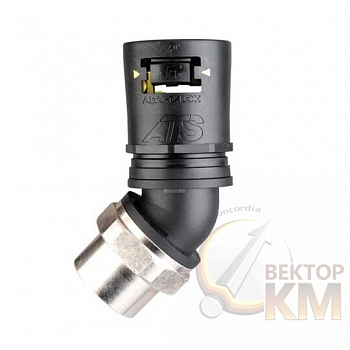 Фитинг AT 45град. пласт.+метал d34 M32 черн./желт. (уп.10шт) ABB 7TCA296170R0542