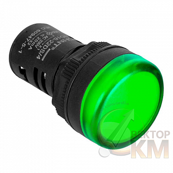 Индикатор ND16-22DS/4C зел. компактный встроен. конденсатор IP65 AC 230В (R) (CHINT) 828167