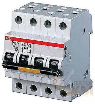 Выключатель автоматический модульный 4п (3P+N) Z 4А 25кА S203P Z4NA ABB 2CDS283103R0338