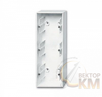Коробка для открытого монтажа 3 поста Basic 55 альп. бел. ABB 2CKA001799A0976