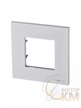 Рамка 1-м 2мод. Zenit бел. ABB 2CLA227100N1101
