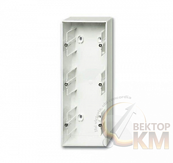 Коробка 3 поста для открытого монтажа future бел. бархат ABB 2CKA001799A0955