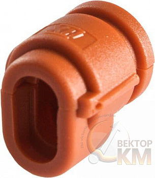 Разъем высокотемпер. CIH12-BC2 нейлон 6 d12мм оранж. (уп.300шт) ABB 7TCA298010R1198