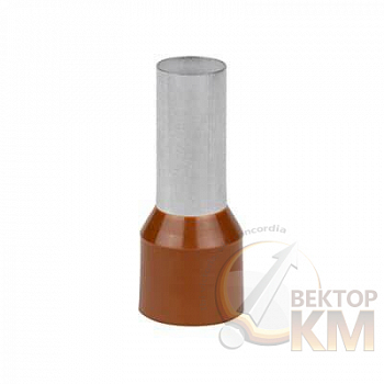 Наконечник кабельный FER25016P-G медь лужен./полипропилен втулка корич. 25кв.мм 16мм (уп.50шт) ABB 7TCA301140R0223