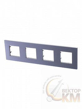 Рамка 4-м 8мод. Zenit бел. ABB 2CLA227400N1101