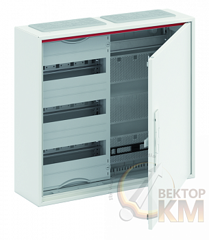 Шкаф 36М навесной с медиапанелями IP44 500х550х160 с расстоянием между DIN-рейками 125мм и самозажимными клеммами N/PE CA23VM ABB 2CPX052205R9999