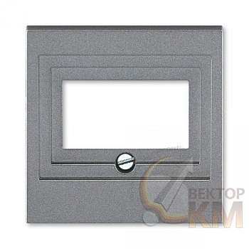 Накладка Levit для розеток USB/HDMI/VGA сталь ABB 2CHH290040A4069