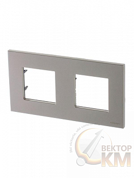 Рамка 2-м 4мод. Zenit шампань ABB 2CLA227200N1901