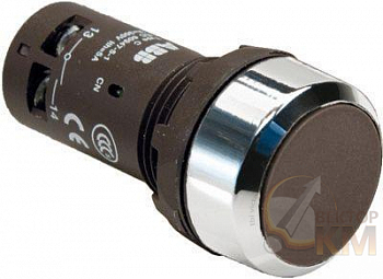 Кнопка CP1-30B-11 без фикс. 1НО+1H3 черн. ABB 1SFA619100R3076