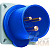 216 BAU6W  Вилка панельн. 16A,2P+E,IP67 6H 2CMA166678R1000
