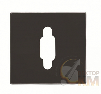 Накладка для механизма VGA SKY черн. бархат ABB 2CLA855550A1501