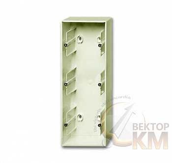 Коробка для открытого монтажа 3 поста Basic 55 chalet-white ABB 2CKA001799A0970
