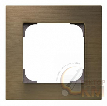 Рамка 1-постовая SKY античная латунь ABB 2CLA857100A1201