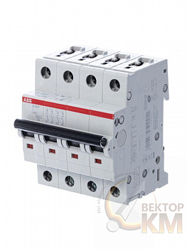 Выключатель автоматический модульный 4п B 63А 6кА S204 B63 ABB 2CDS254001R0635