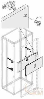Комплект верт. XT3 4P FIX+RCD. W=600мм ABB 1STQ007957A0000