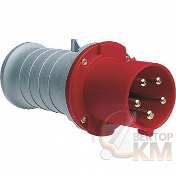 Вилка кабельная 63А 2P+E IP44 4ч ABB 2CMA166740R1000