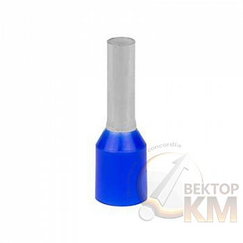 Наконечник кабельный FER2508P-WD медь лужен./полипропилен втулка син. 2.5кв.мм 8мм (уп.500шт) ABB 7TCA301140R0454
