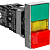 Кнопка двойная NP2-EW8465 1НО+1НЗ AC/DC 220/230В(LED) IP40 CHINT 574745