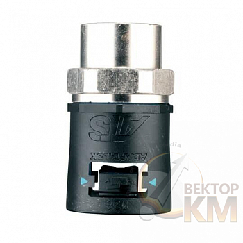 Фитинг Adaptalok ATS AT SFA M16 d16мм AT16/M16/SFA/BLB прямой нейлон/никелир. латунь черн./голуб. (уп.10шт) ABB 7TCA296170R0136