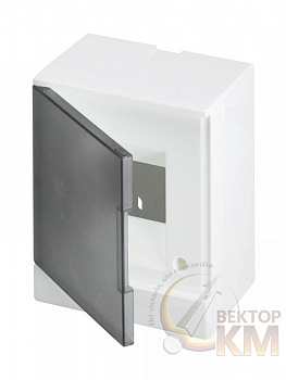 Бокс настенный Basic E 4М сер. прозр. дверь (с клемм) ABB 1SZR004002A2201