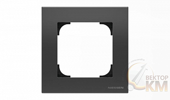 Рамка 1-м Sky черн. бархат ABB 2CLA857100A1501
